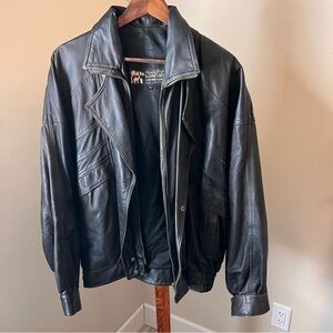 Vintage Genuine Leather Jacket H&SVARTZBEDIAN Egypt Men's Size 54